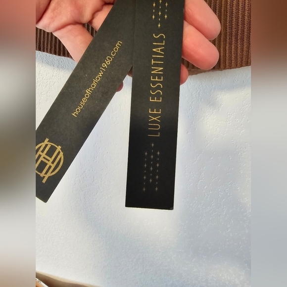 House of Harlow 1960 Brown Cross Back Crop Top Women's Size XL NWT - Picture 2 of 11